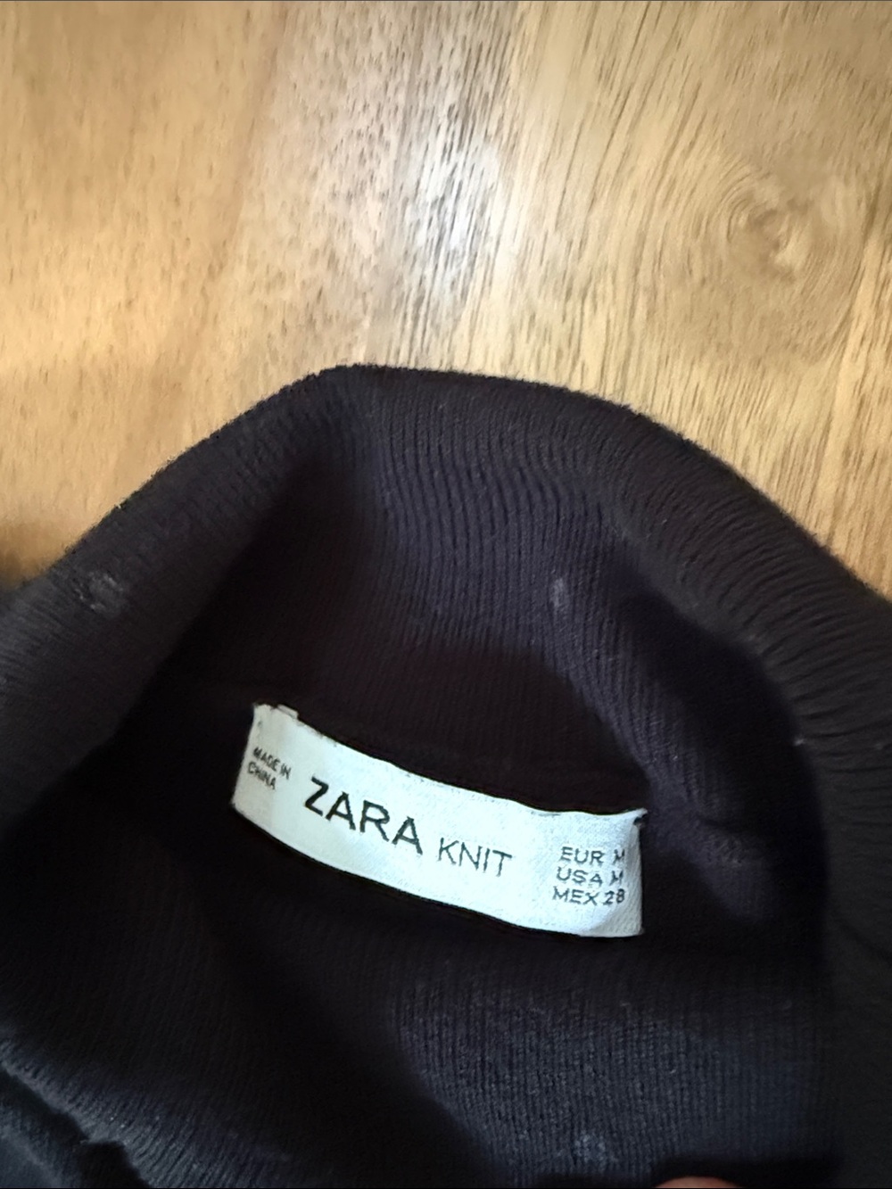 Zara Black Turtleneck Sweater with Silver Dot Embellishments - Picture 4 of 6